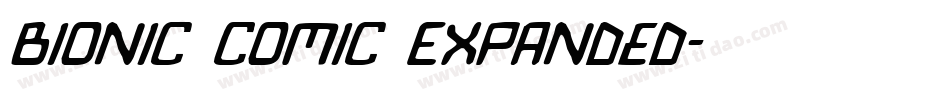 Bionic Comic Expanded字体转换